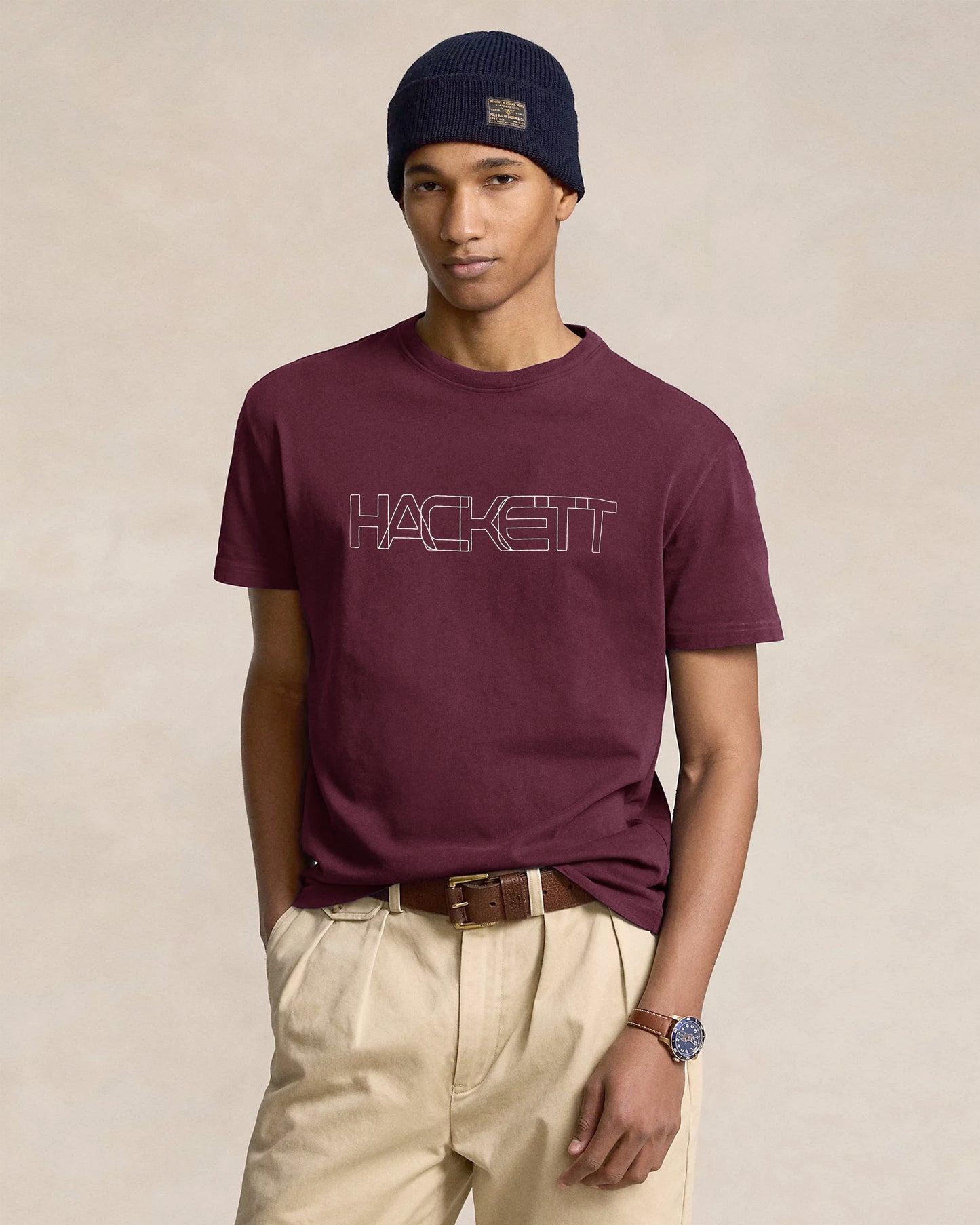 HKT Motive Crew Neck Shirt - Maroon