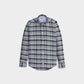 Kids Woven Checkered Shirt - Grey