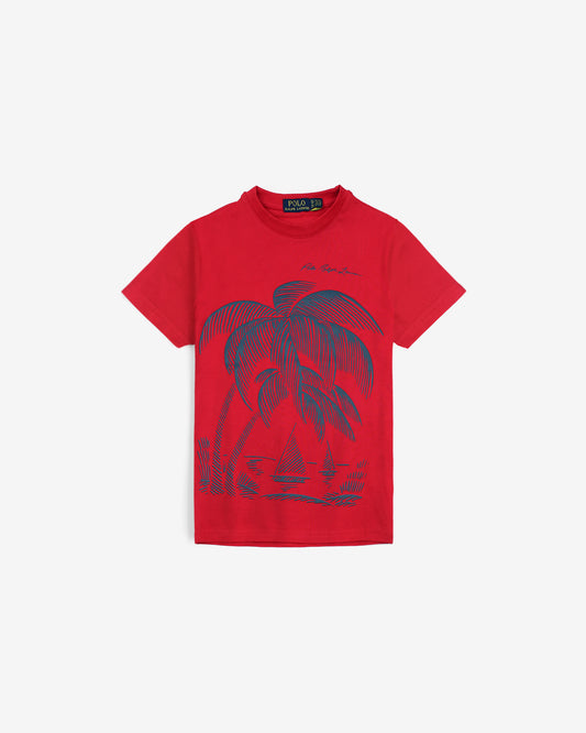 Exclusive R/L Palm Tee - Red