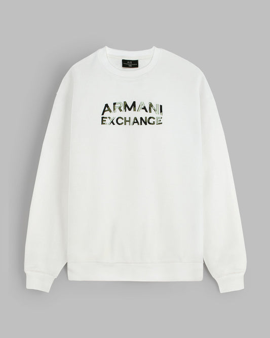 Exclusive A-X Camo Mens Sweat - White