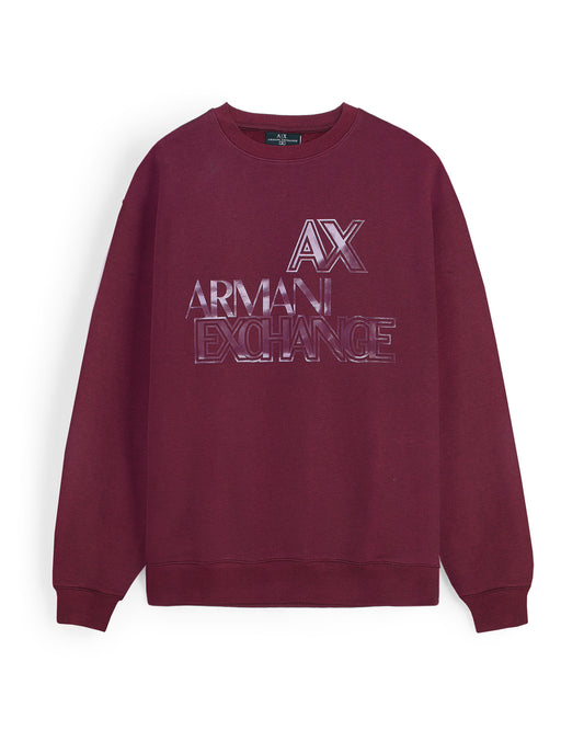 Exclusive A-X Mens Designer Sweat - Maroon