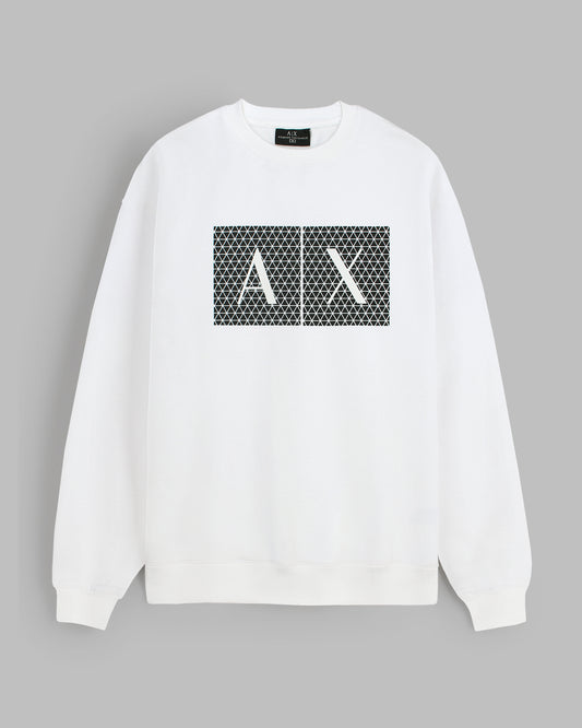 Premium A-X Spider Mens Sweat - White