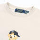 Kids Iconic Green Bear Sweat - Off White