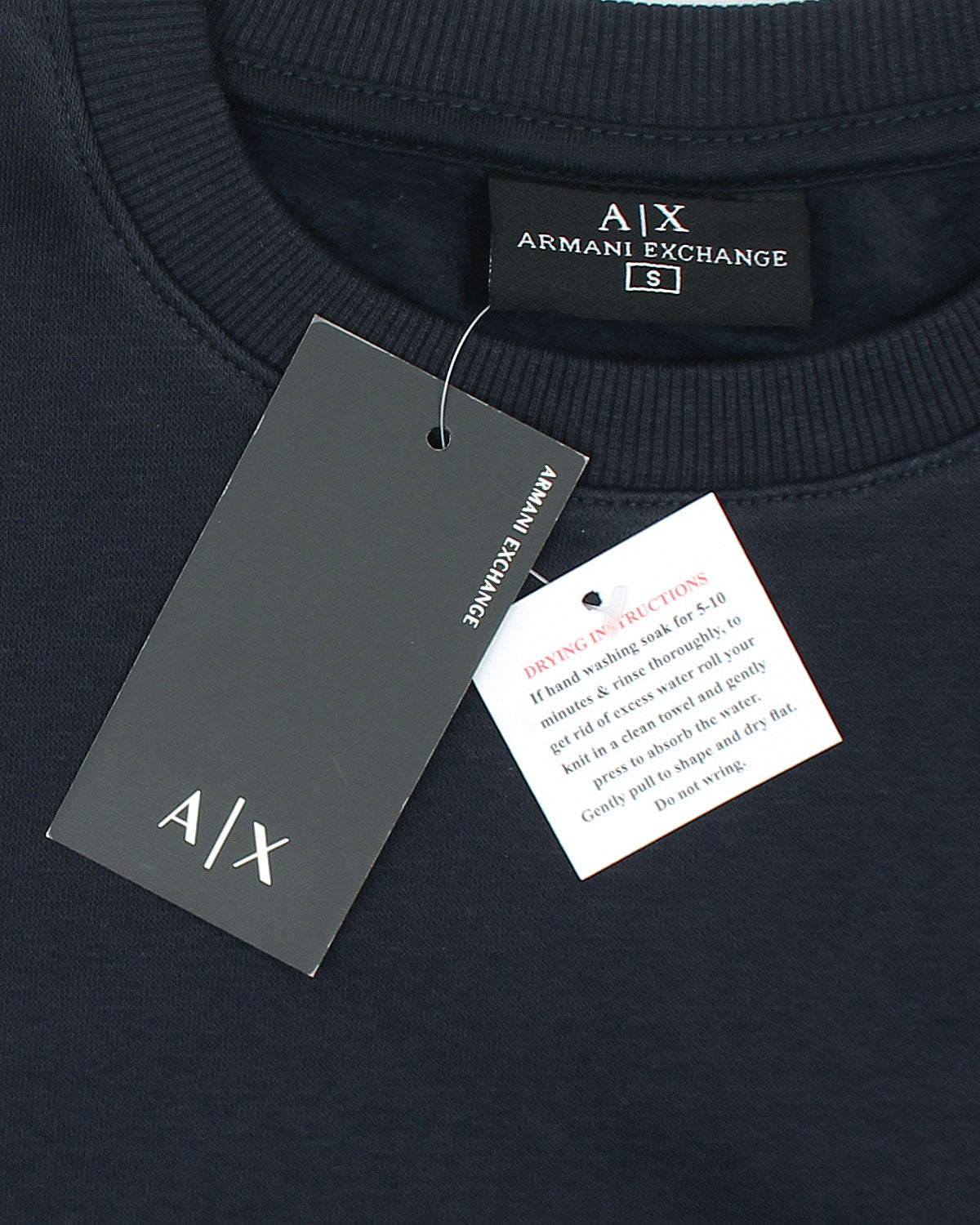 Exclusive A-X Mens Batch Sweat - Navy Blue