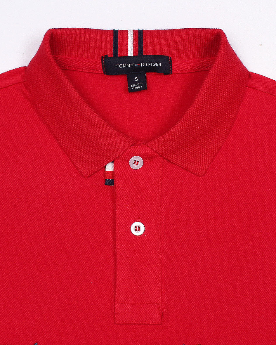 Premium Emb Tommy Polo - Red