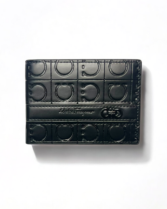 Premium F-R-O-G-M-A Embossed Wallet - Black