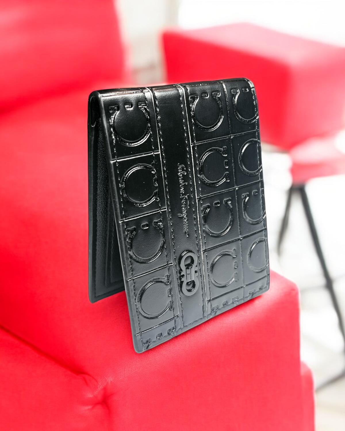 Premium F-R-O-G-M-A Embossed Wallet - Black