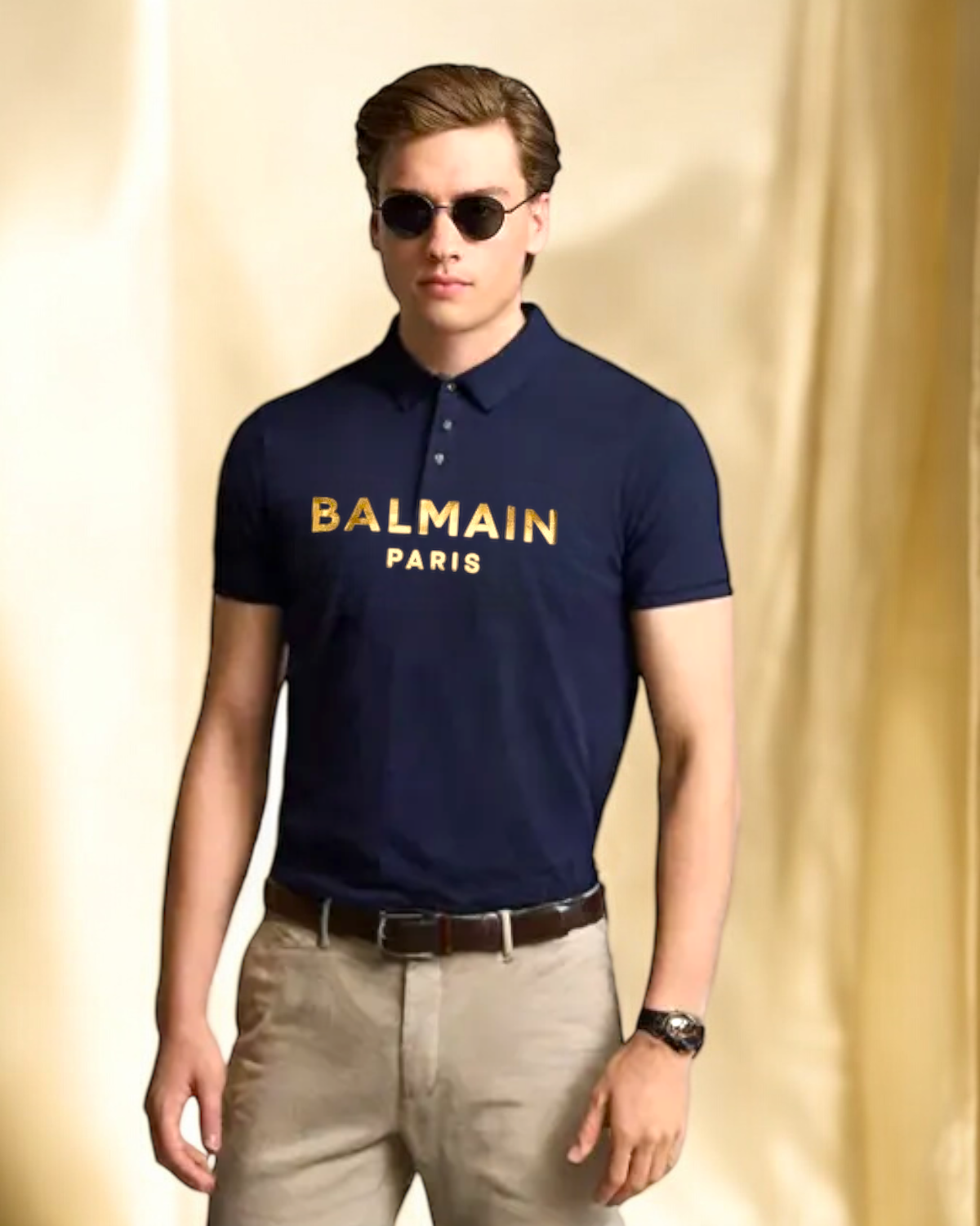 Premium Edition B-L-M-N Polo - Navy Blue